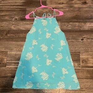 Aqua blue summer dress